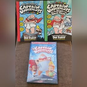 Captain Underpants Books and DVD Set